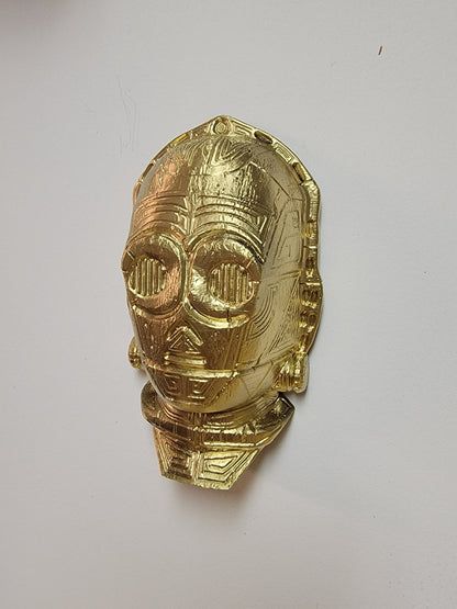 Home Office tiki decoration inspired by C3PO from Star Wars from Aviator 3D Printing LTD.