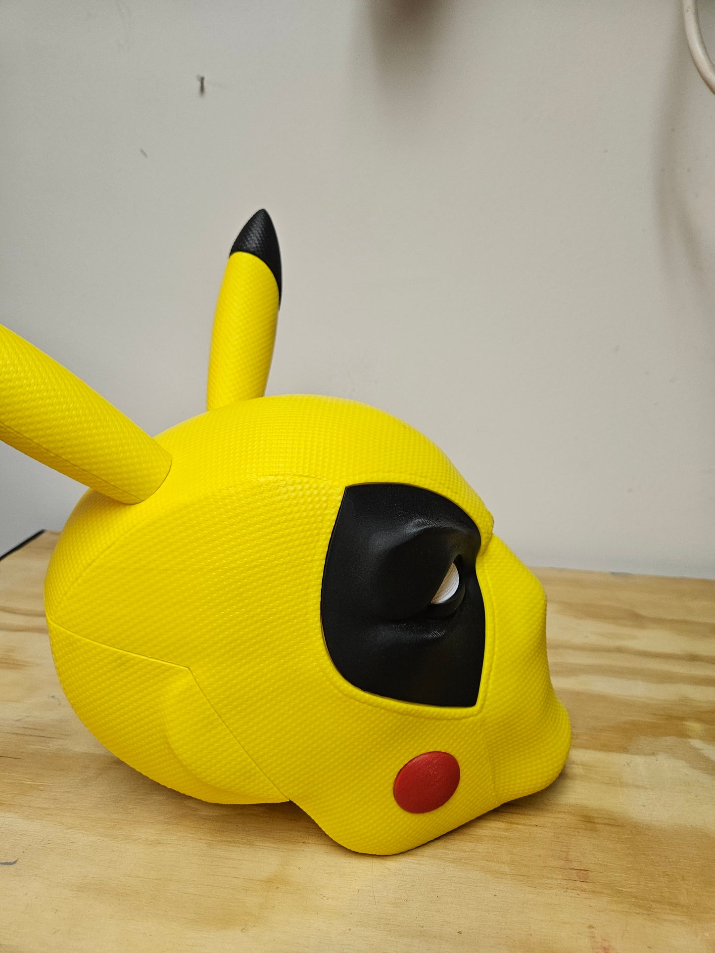 PikaPool Helmet (Deadpool and Pikachu mash-up)