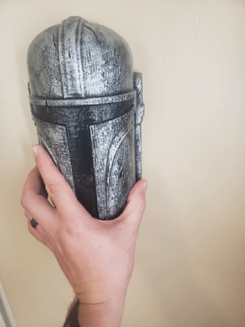 painted or unpainted Mando Mandalorian Star Wars home office decoration from Aviator 3D Printing LTD