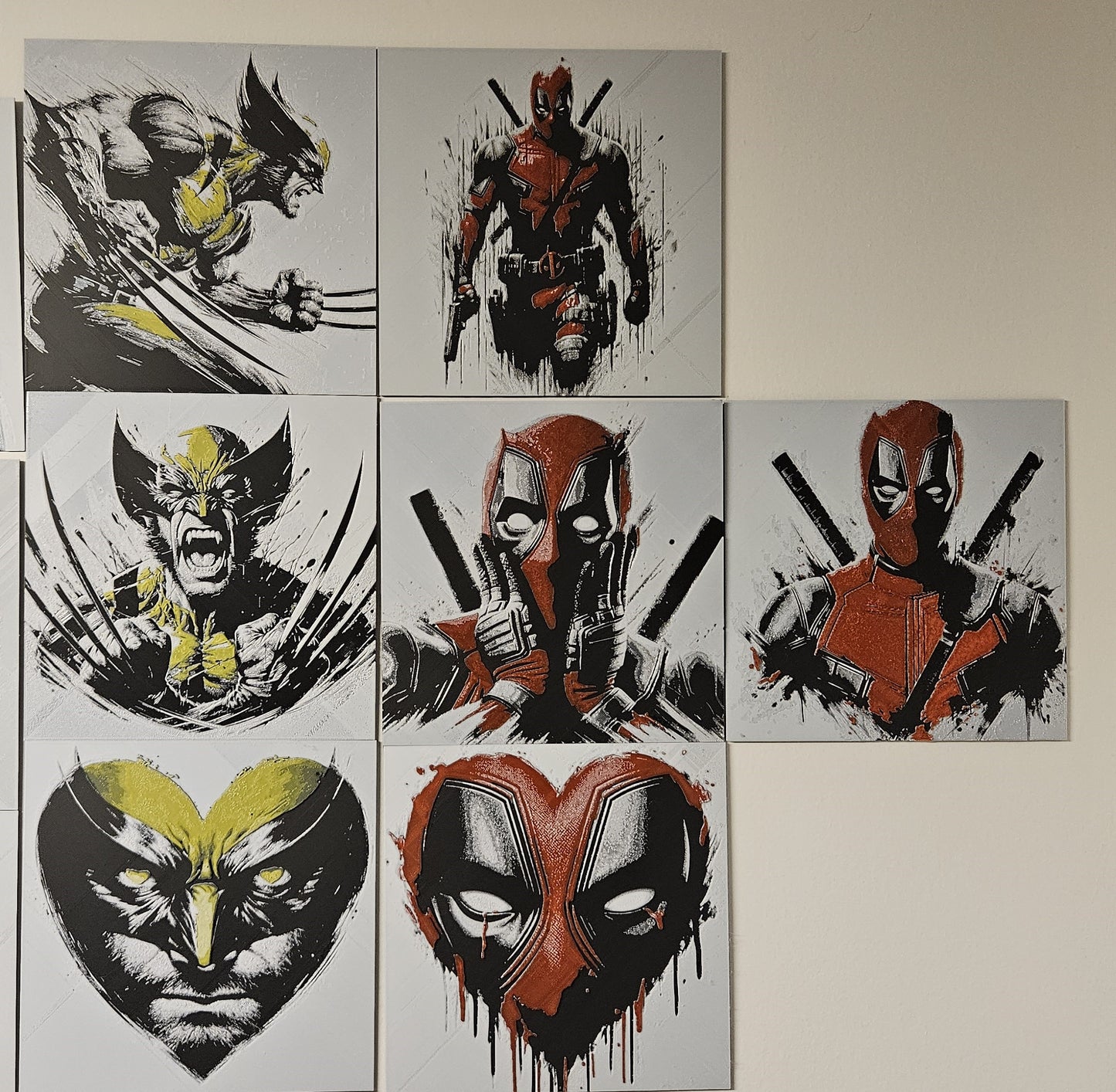 Deadpool and Wolverine inspired 3D printed Fan Art.