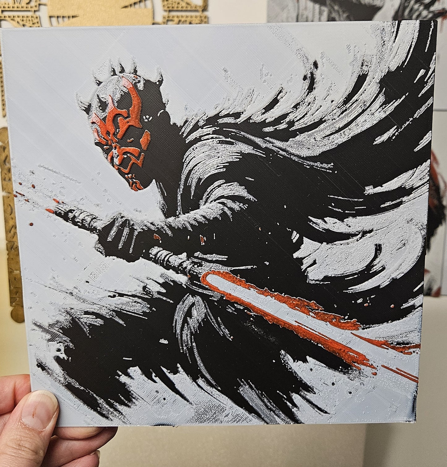 Star Wars inspired 3D printed Fan Art Decore