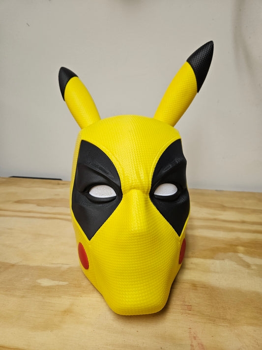 PikaPool Helmet (Deadpool and Pikachu mash-up)