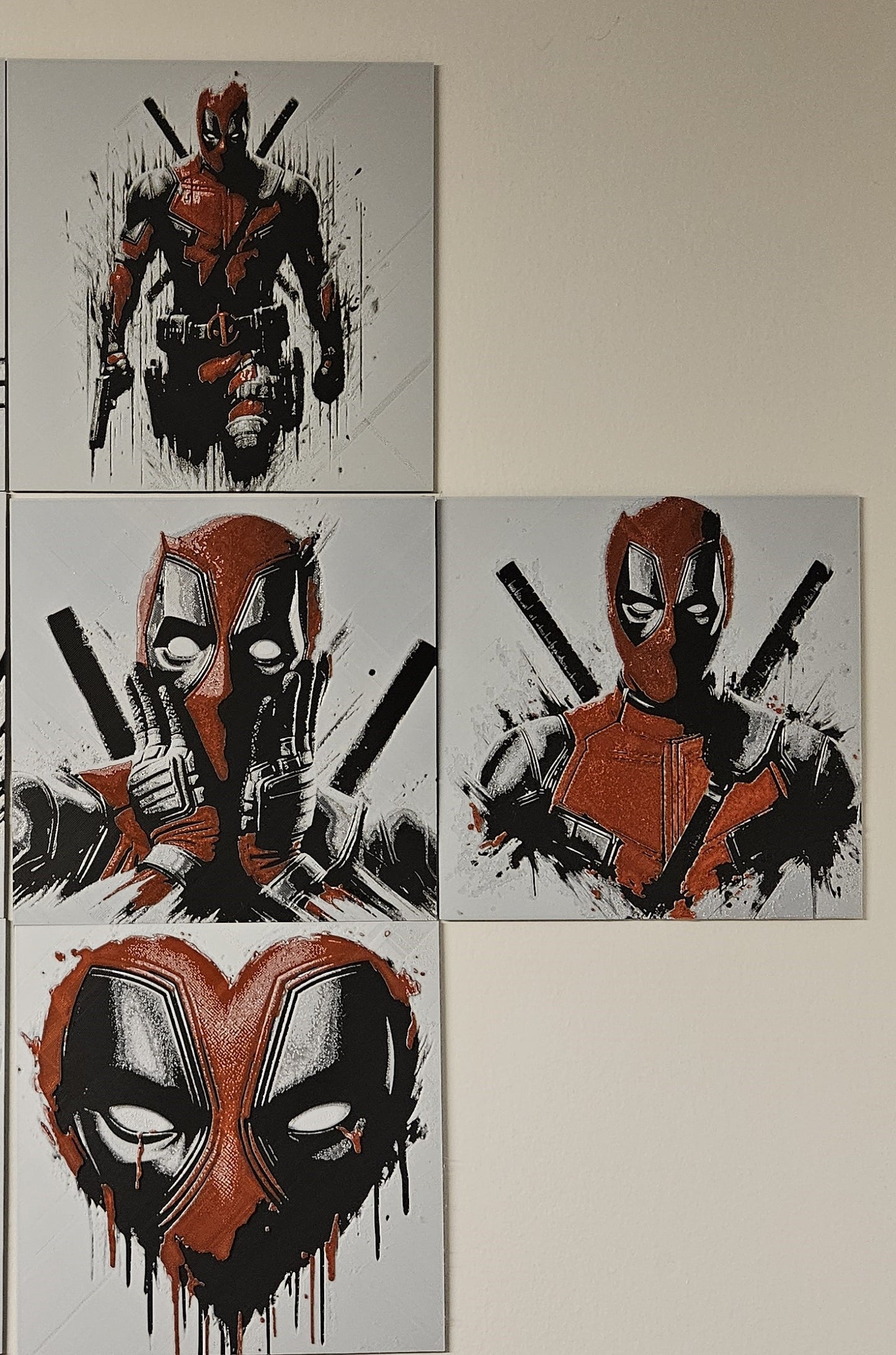 Deadpool and Wolverine inspired 3D printed Fan Art.