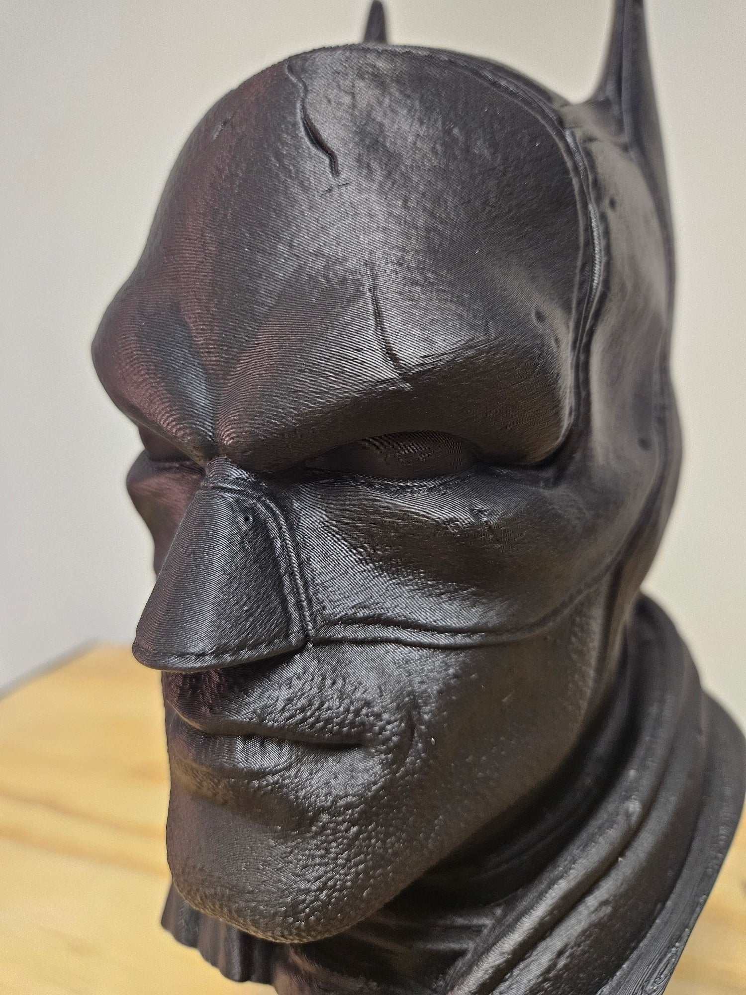 Batman Head From Rear The Batman head bust statue – Aviator 3D printing